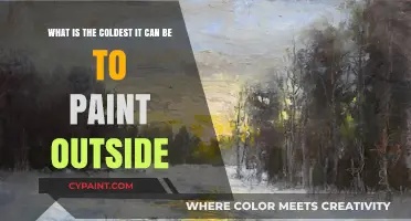 Chilly Brushstrokes: The Lowest Temps for Outdoor Painting