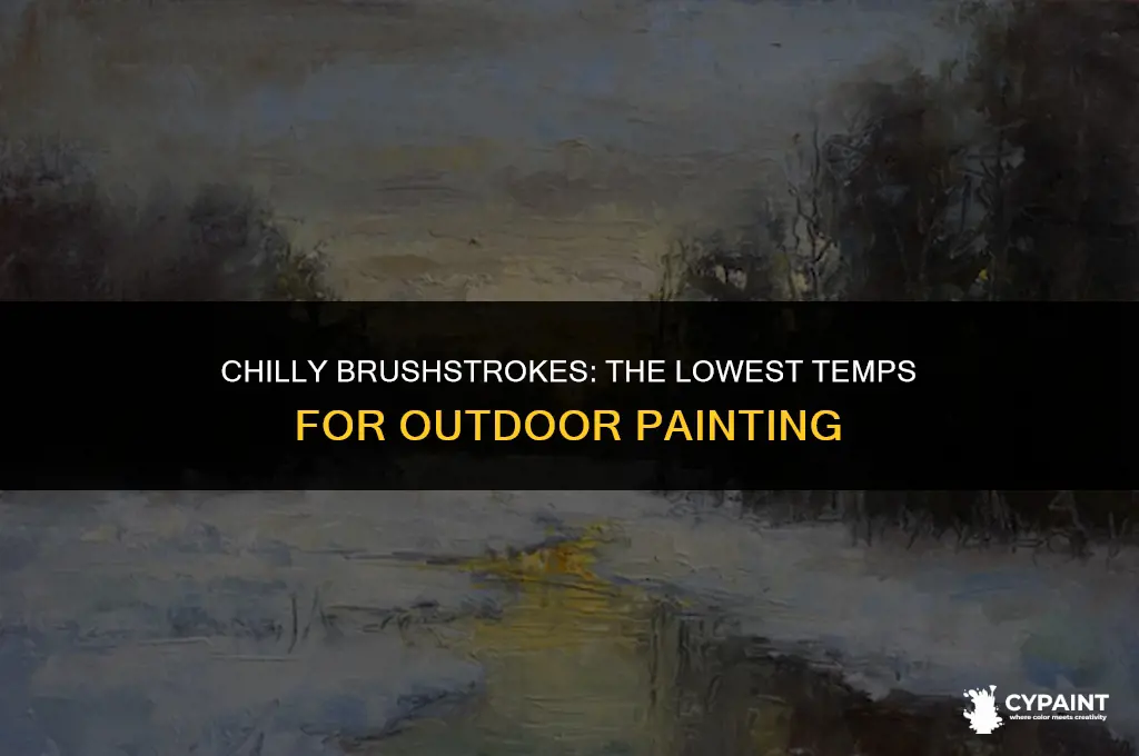 what is the coldest it can be to paint outside