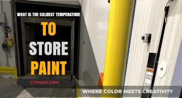 Optimal Paint Storage: Coldest Temperature Guidelines for Longevity