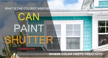 Best Temperature for Painting Shutters