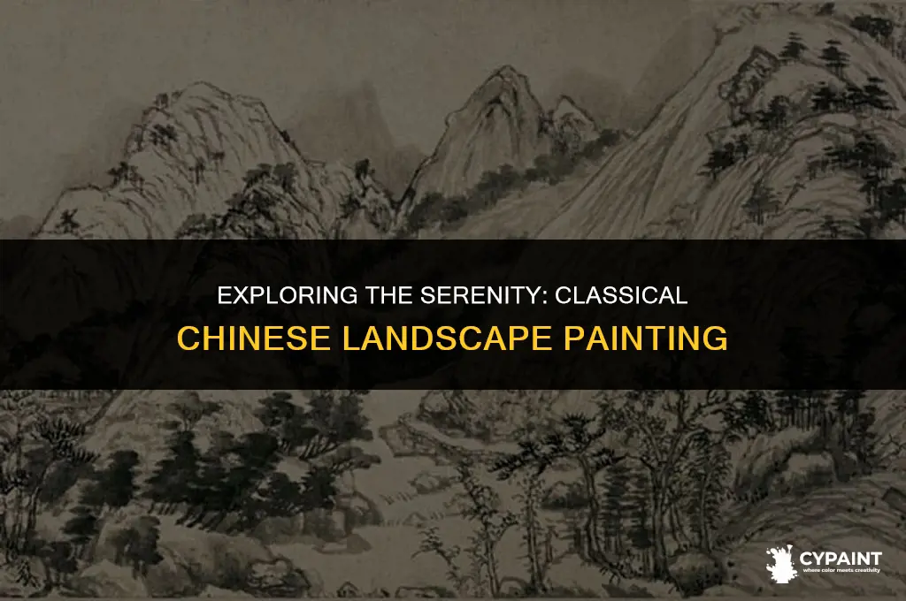 what is the concept behind painting a classical chinese landscape