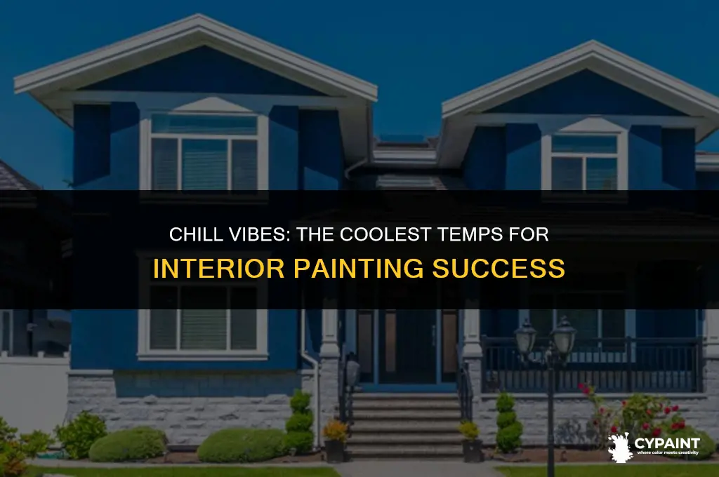 what is the coolest temp you can paint interior paint