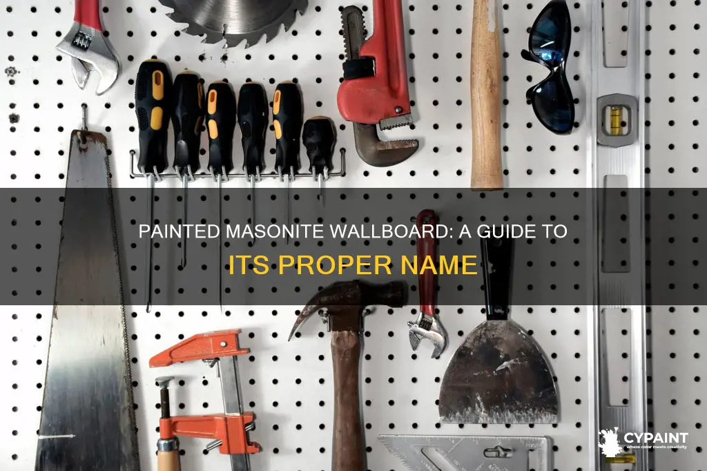 what is the correct name for painted masonite wallboard