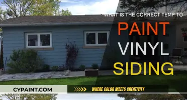 Best Temperature to Paint Vinyl Siding
