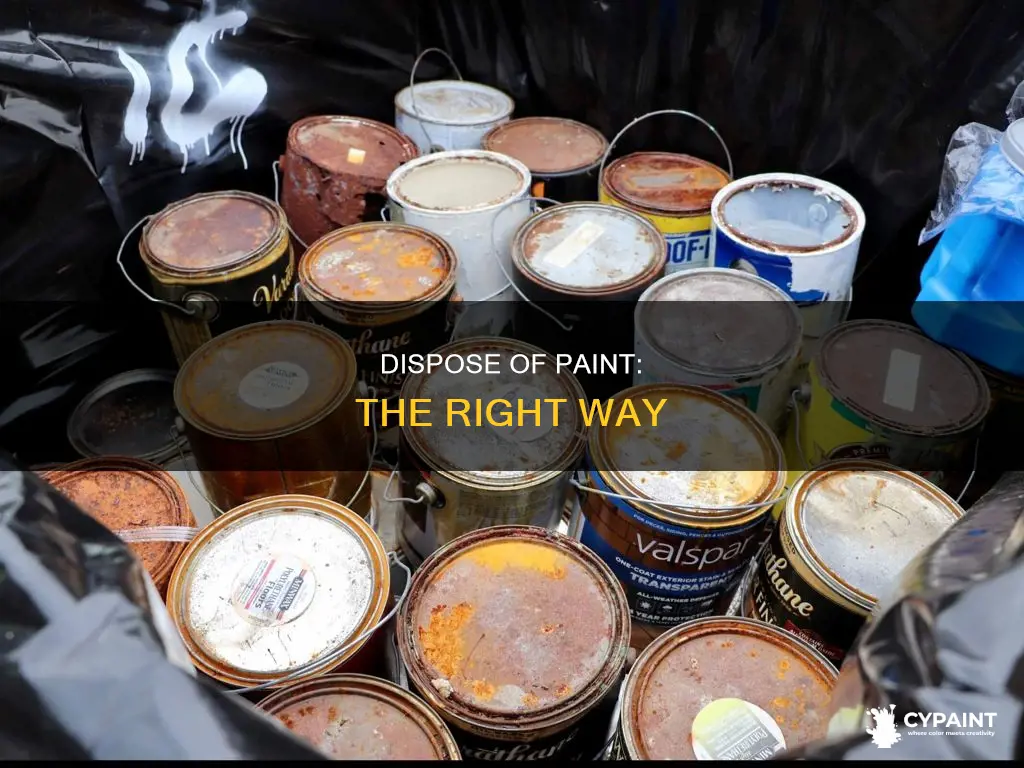 what is the correct way to dispose of paint