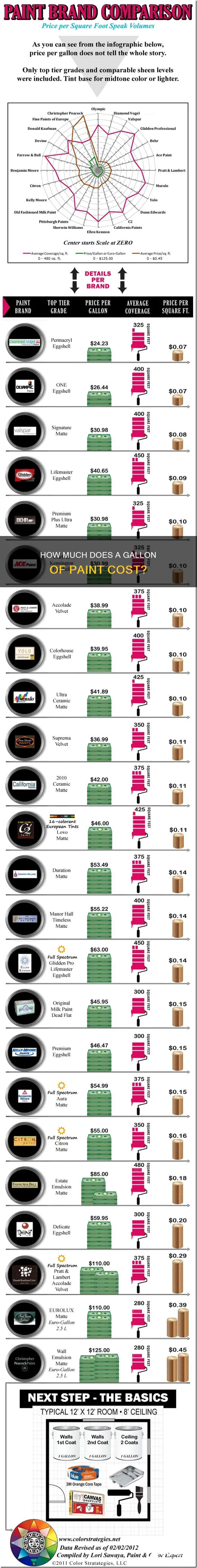 what is the cost of a gallon of paint