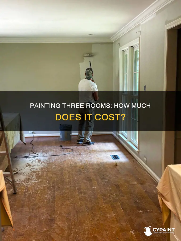 what is the cost of painting 3 rooms in