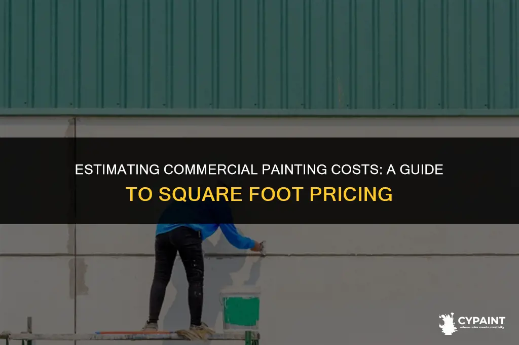 what is the cost of painting commercial per sqaure foot