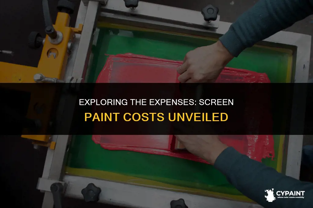 what is the cost of the paint foe sceen paint