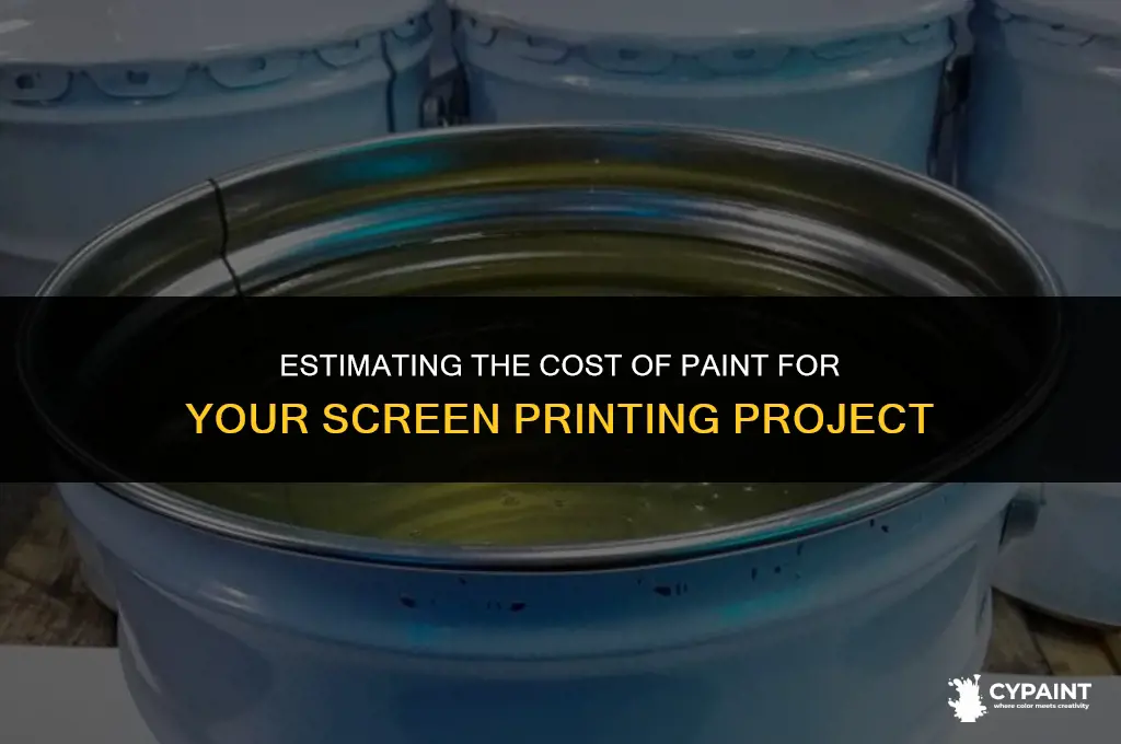 what is the cost of the paint for screen paint