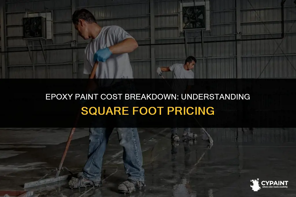 what is the cost per square foot for epoxy paint