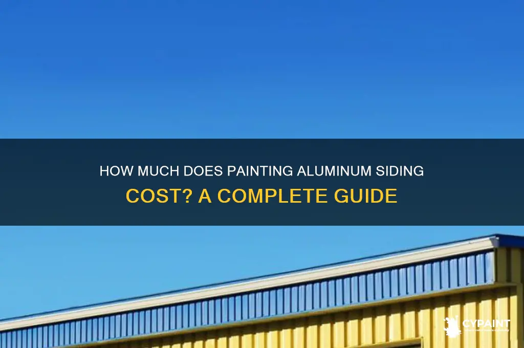 what is the cost to paint aluminum siding