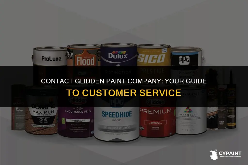 what is the customer service number to glidden paint company