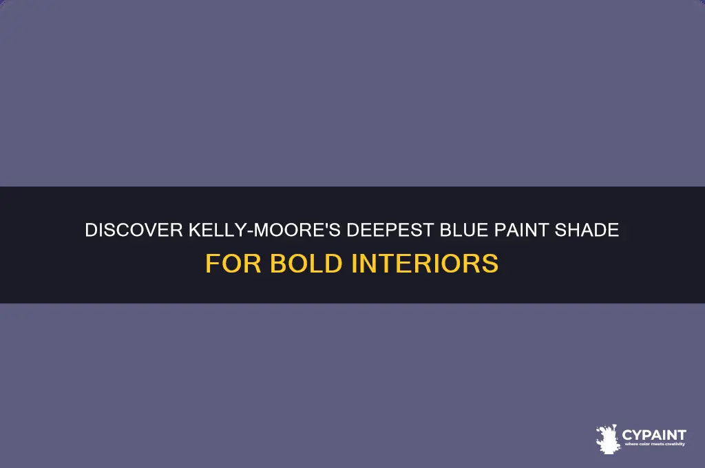 what is the darkest blue kelly moore paint