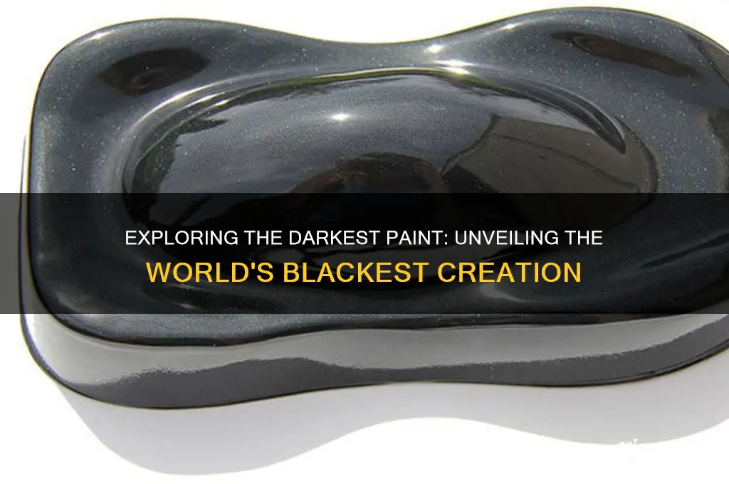 what is the darkest paint in the world