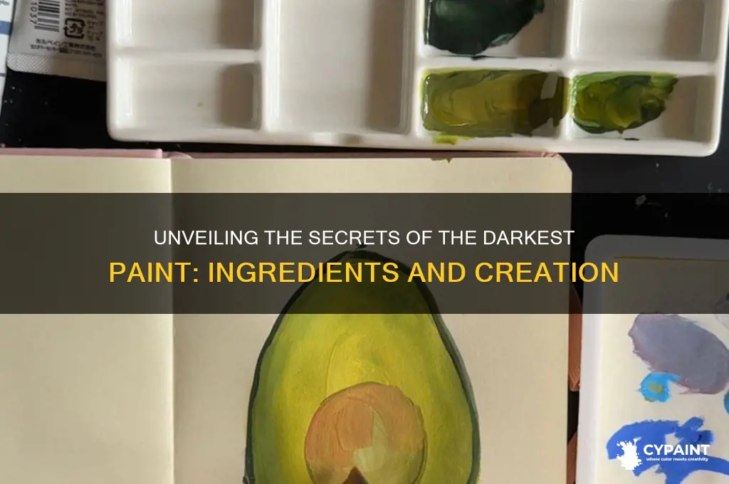 what is the darkest paint made out of
