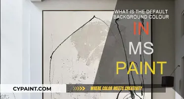 The Default Background Color in MS Paint: A White Canvas