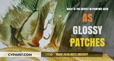 Understanding Glossy Patches: A Common Defect in Paintings