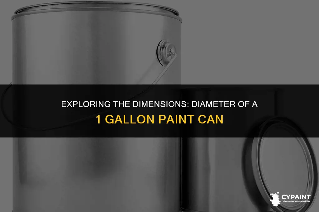 what is the diameter of a 1 gallon paint can