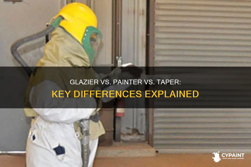what is the difefference between glazier painter taper