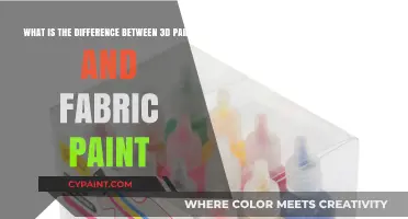 Exploring the Distinctions: 3D Paint vs. Fabric Paint for Creative Projects