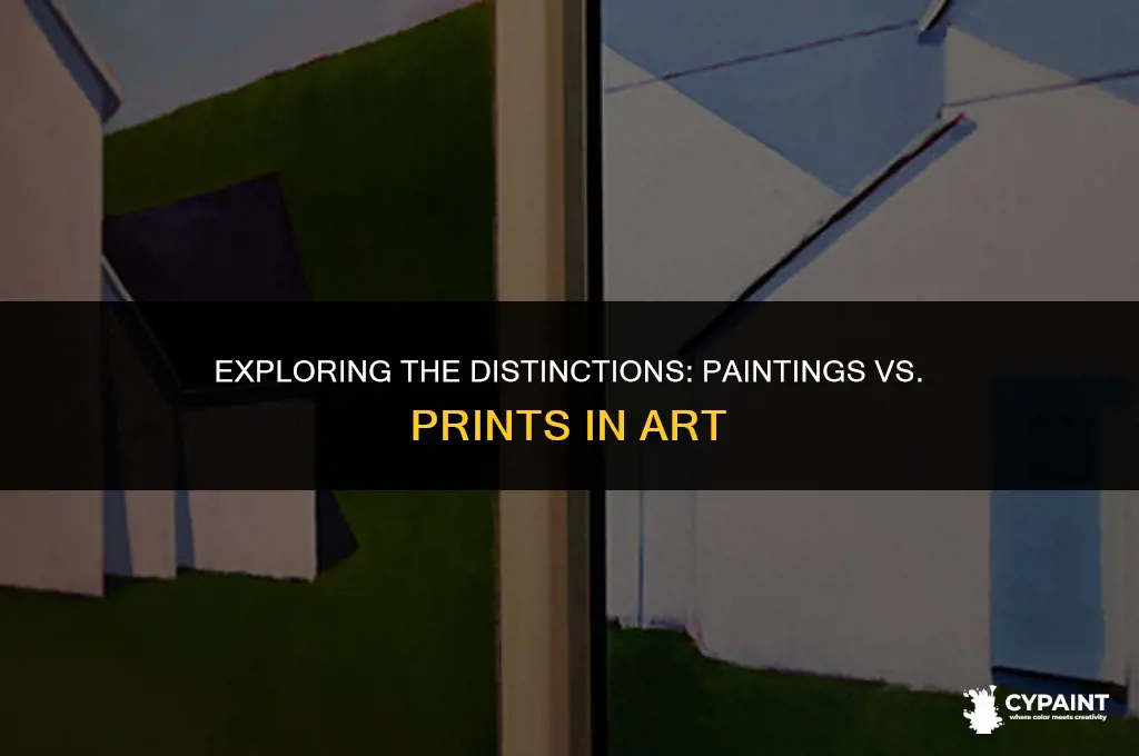 what is the difference between a painting and a print