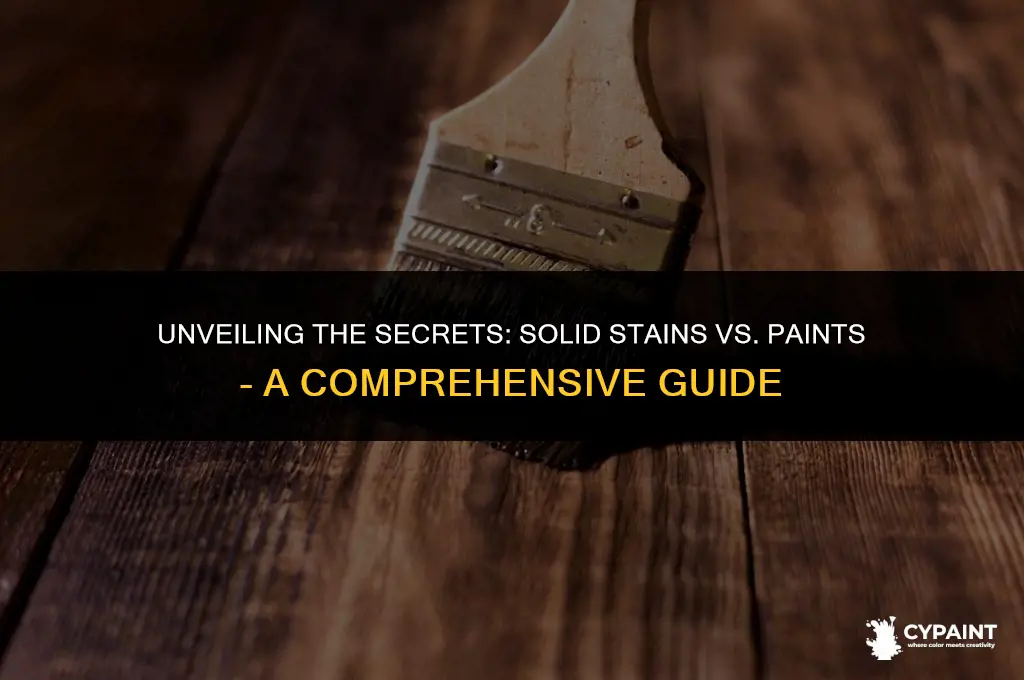 what is the difference between a solid stain and paint