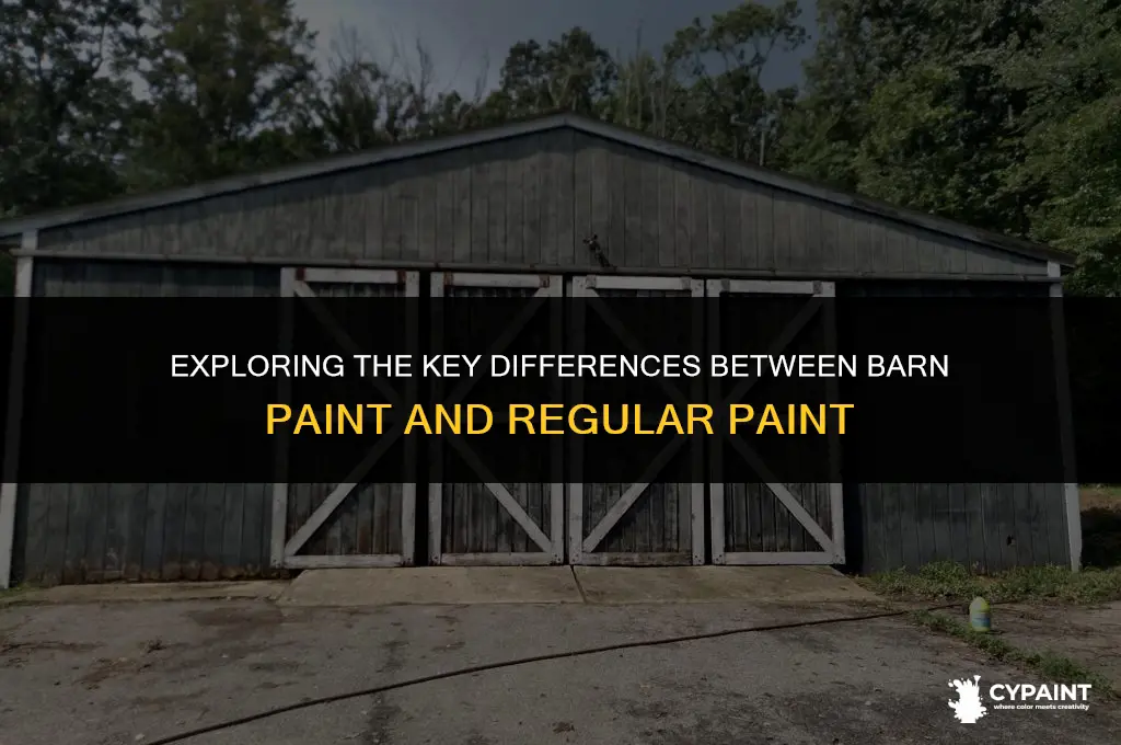 what is the difference between barn paint and regular paint