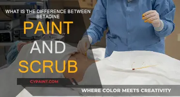 Betadine Scrub vs. Paint: What's the Difference?