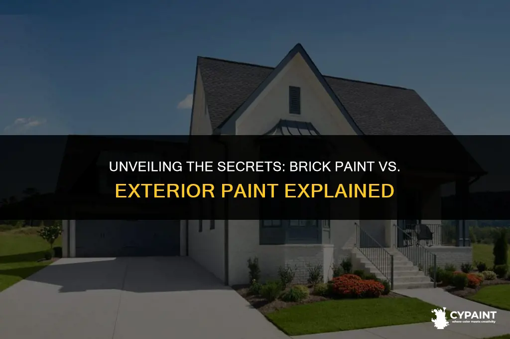 what is the difference between brick paint and exterior paint
