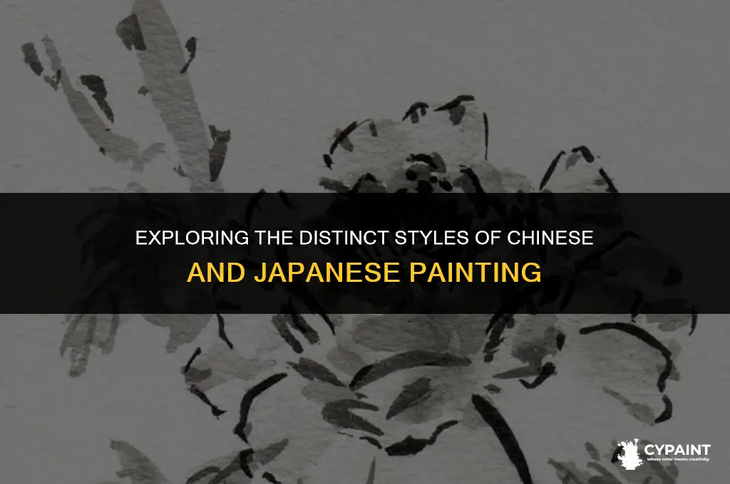 what is the difference between chinese painting and japanese painting