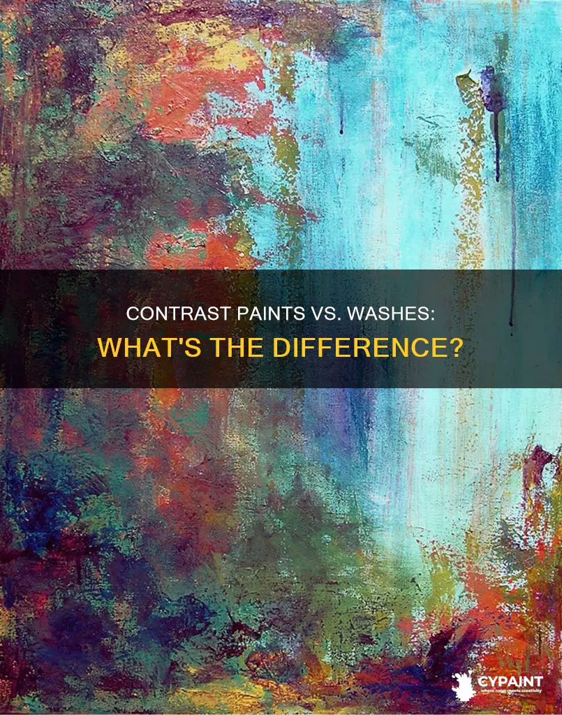 what is the difference between contrast paint and washes