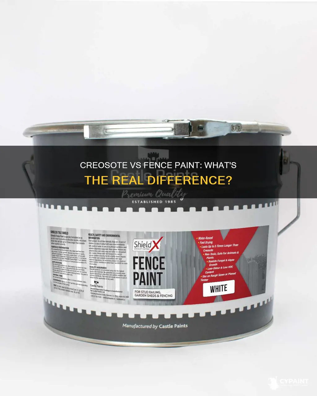 what is the difference between creosote and fence paint