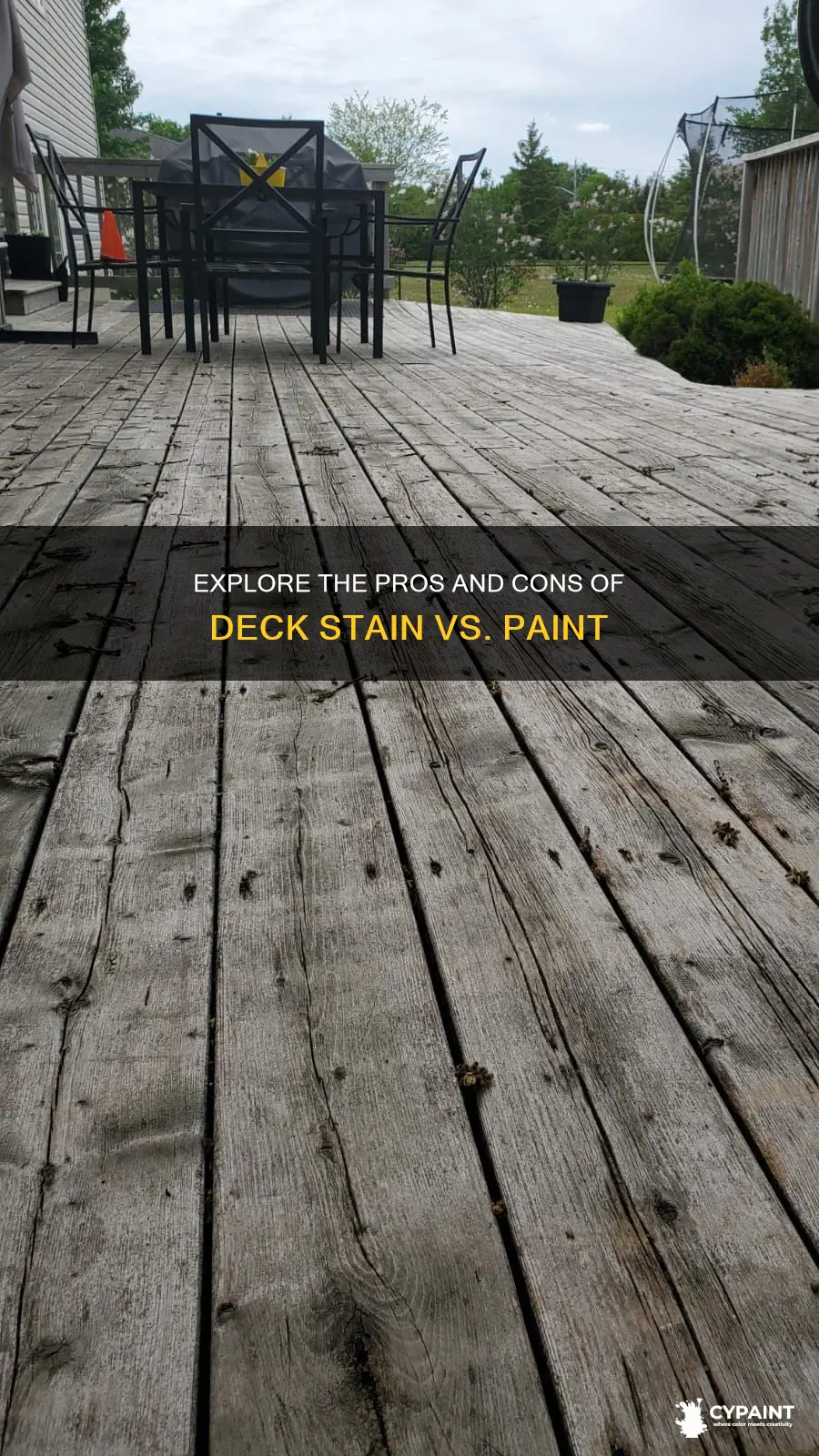 what is the difference between deck stain and paint