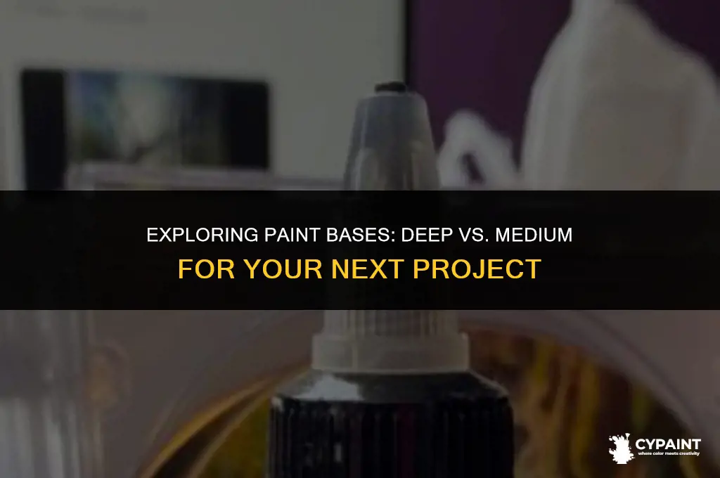 what is the difference between deep and medium base paint