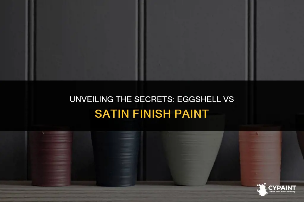 what is the difference between eggshell and satin finish paint