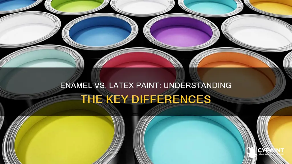 what is the difference between enamal and latax paint