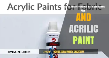 Unveiling the Distinctions: Fabric Paint vs. Acrylic Paint