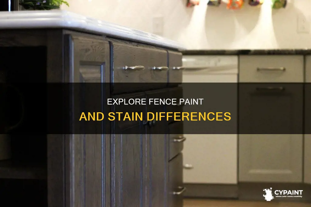 what is the difference between fence paint and stain