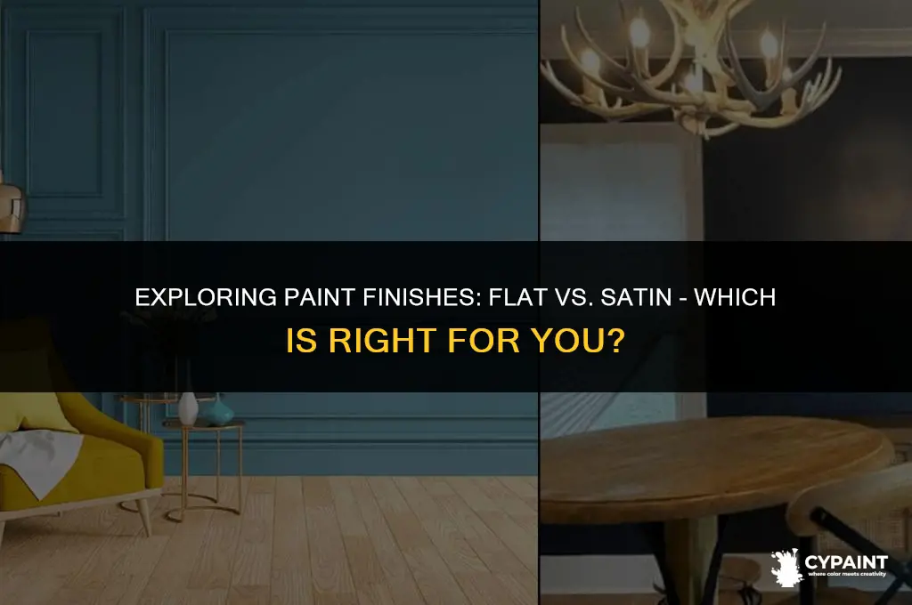 what is the difference between flat and satin finish paint