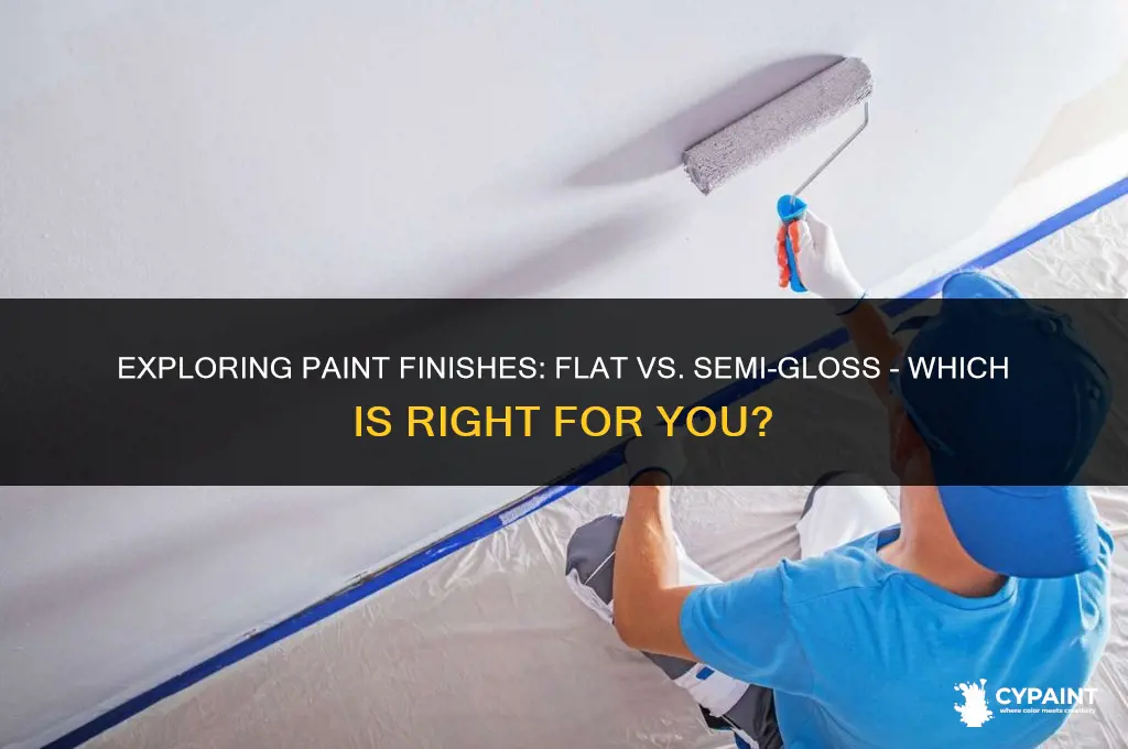 what is the difference between flat and semi gloss paint
