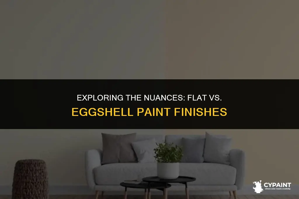 what is the difference between flat paint and eggshell paint