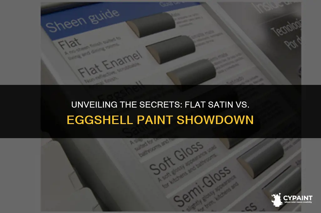 what is the difference between flat satin and eggshell paint