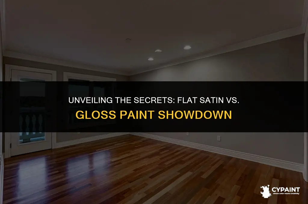 what is the difference between flat satin and gloss paint