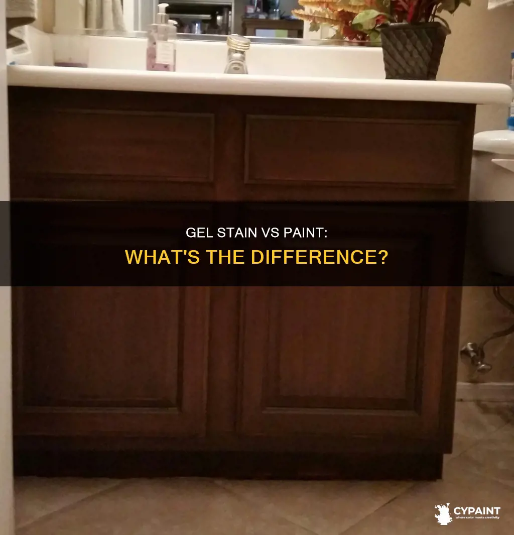 what is the difference between gel stain and paint