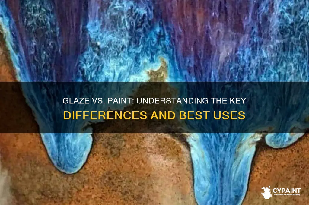 what is the difference between glaze and paint