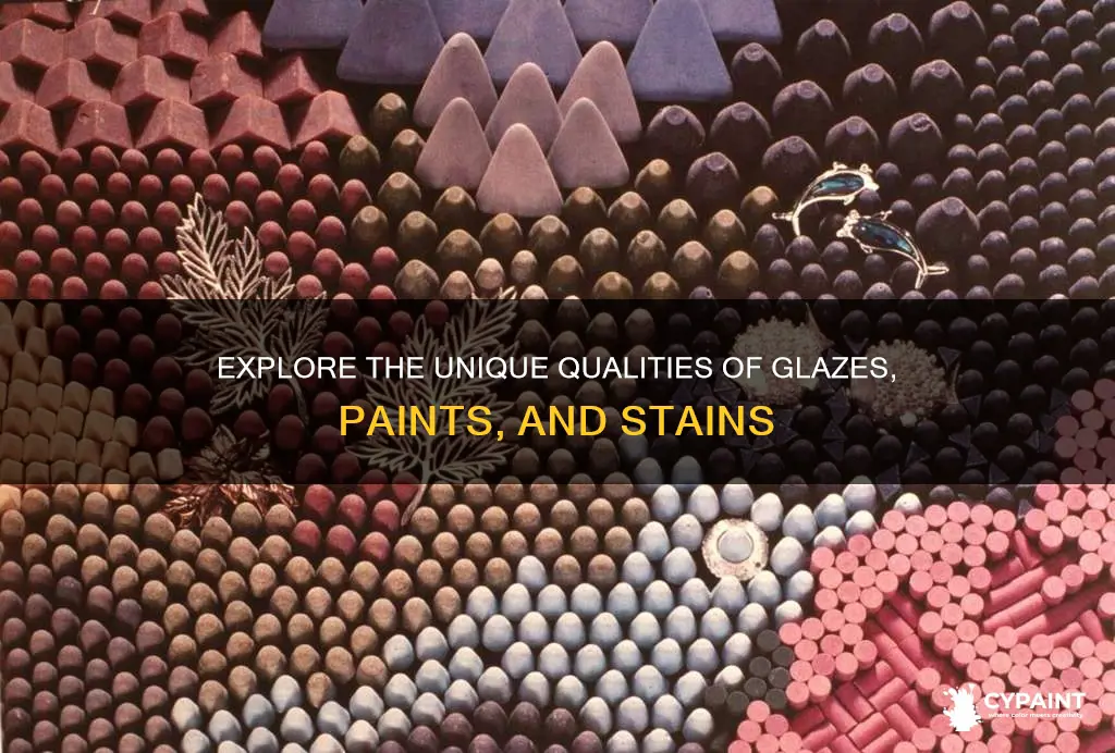 what is the difference between glazes paints and stains