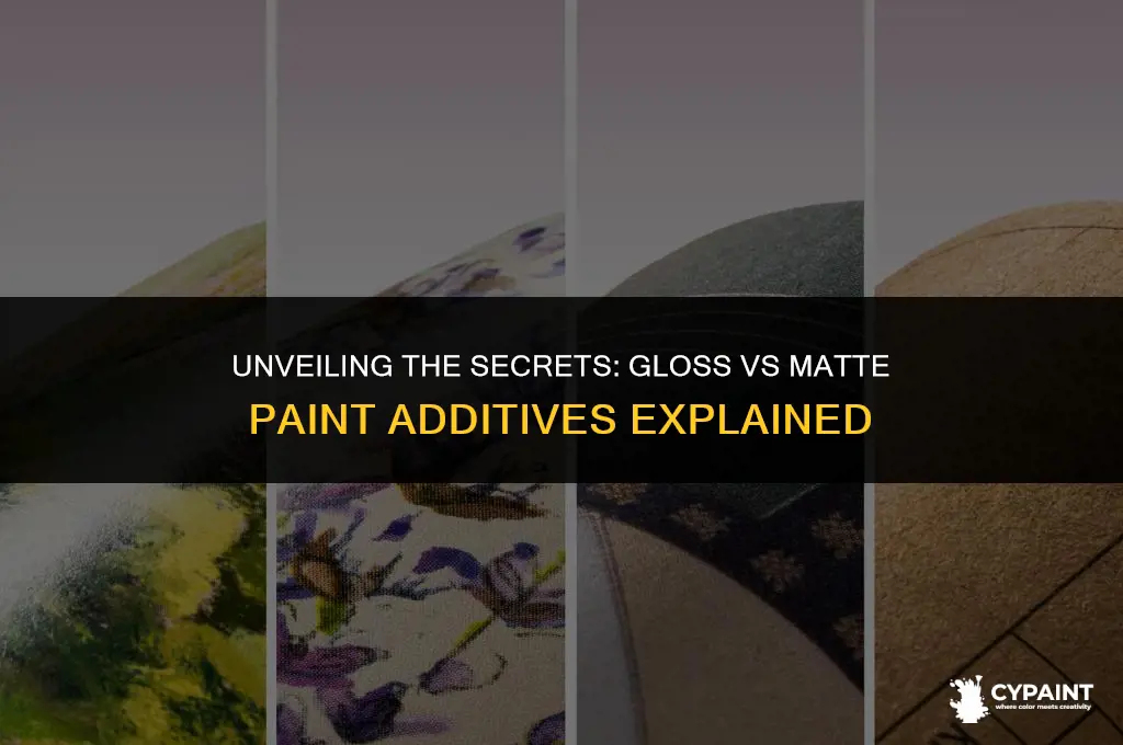what is the difference between gloss and matte paint additive