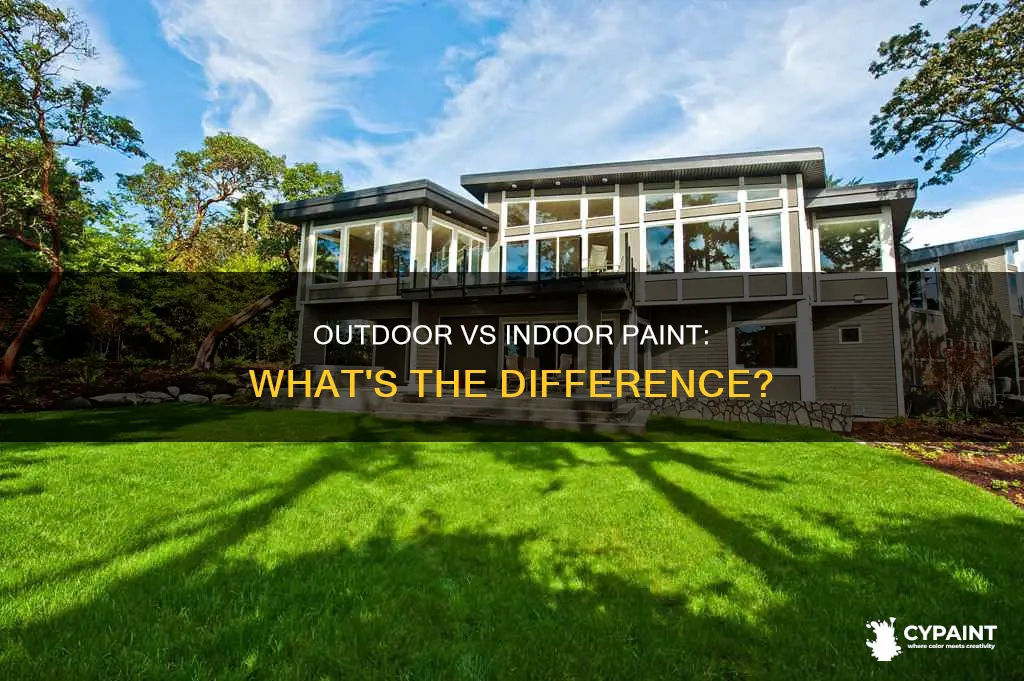 what is the difference between indoor and outdoor paint