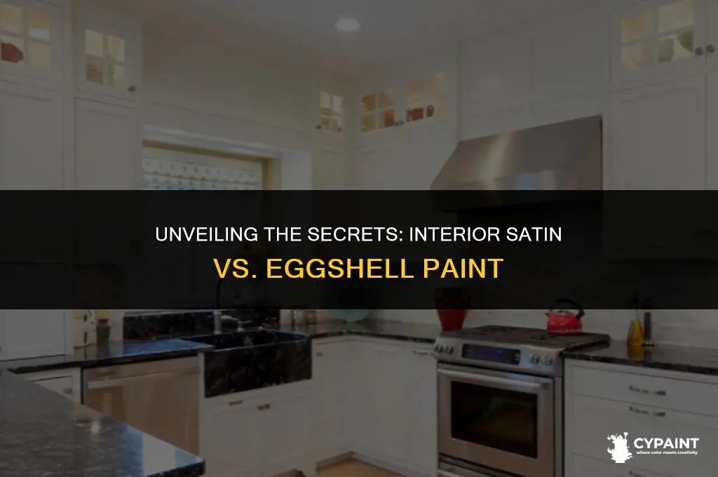 what is the difference between interior satin and eggsell paint